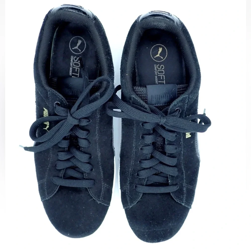 Puma Vikky Skate Platform Shoes Women’s Size 9.5 Black Sneakers